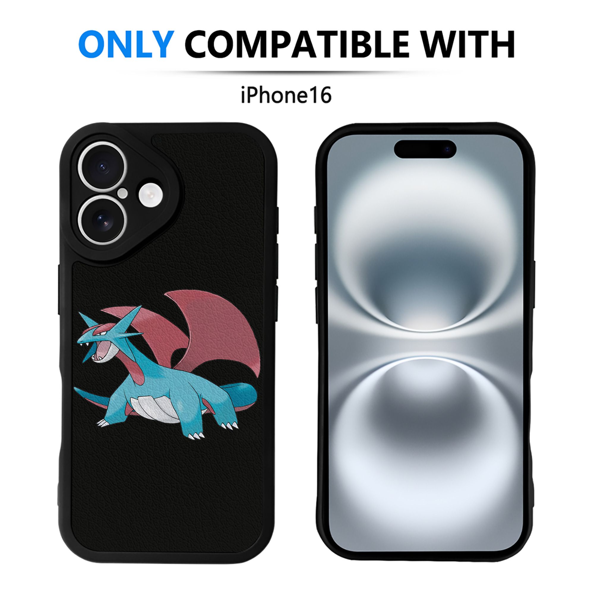 （画像用） ポケットモンスター Pokémon 【iPhone 16シリーズ対応】シリコンスマホケース（レザー調） 材質：シリコン